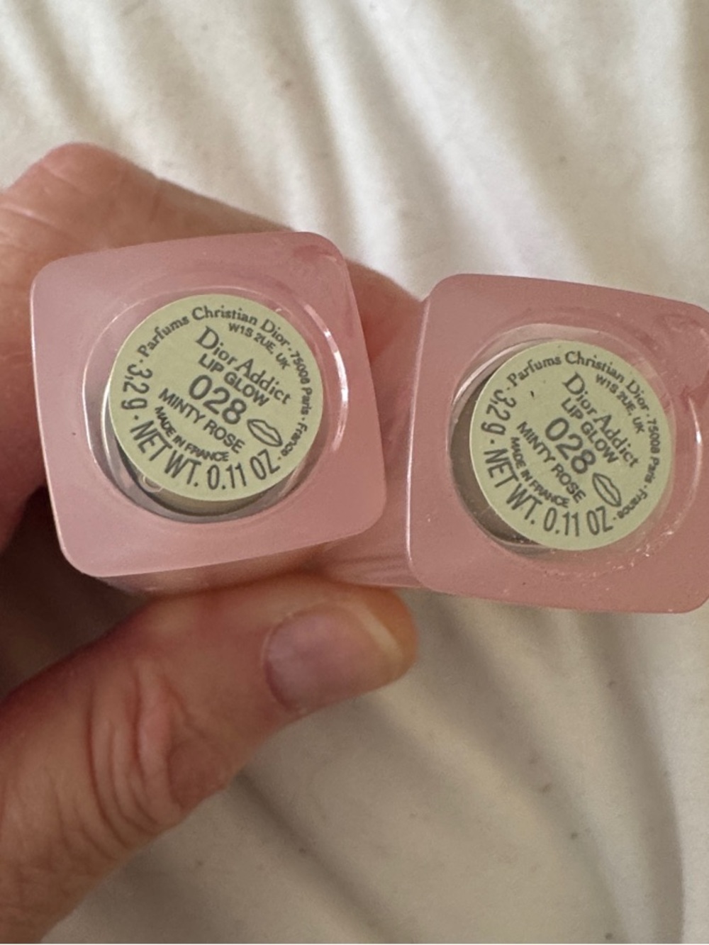 Dior Addict Lip Glow 028 Minty Rose Limited edition DUO